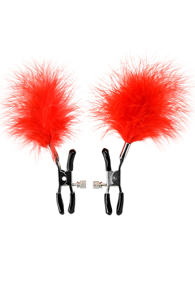 картинка Зажимы для сосков TOYFA Theatre, металл, красный от магазина ErosMania