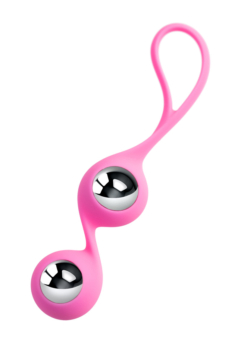 картинка Вагинальные шарики L'Eroina Futa, силикон, розовые, 11 см, Ø 1,9 см, 63 г от магазина ErosMania