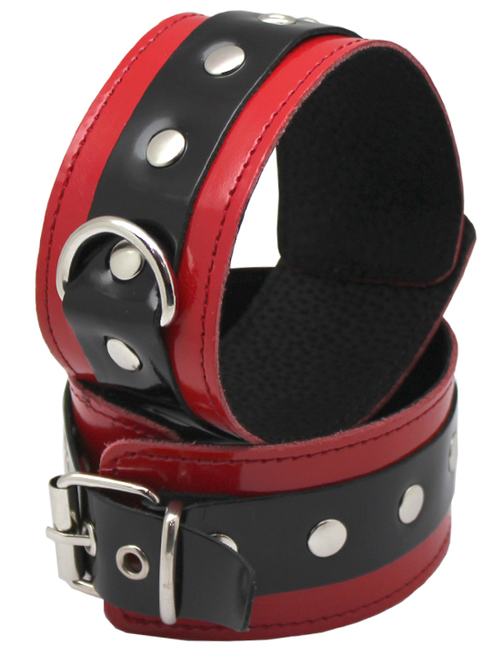 картинка Поножи узкие, лакированные, красные от магазина ErosMania