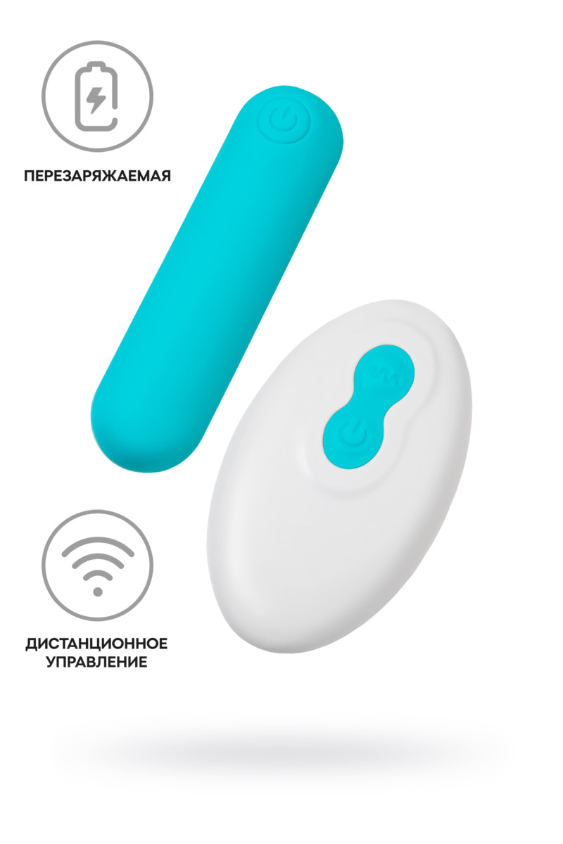 картинка Вибропуля A-toys Tnim, силикон, голубой, 6,5 см от магазина ErosMania