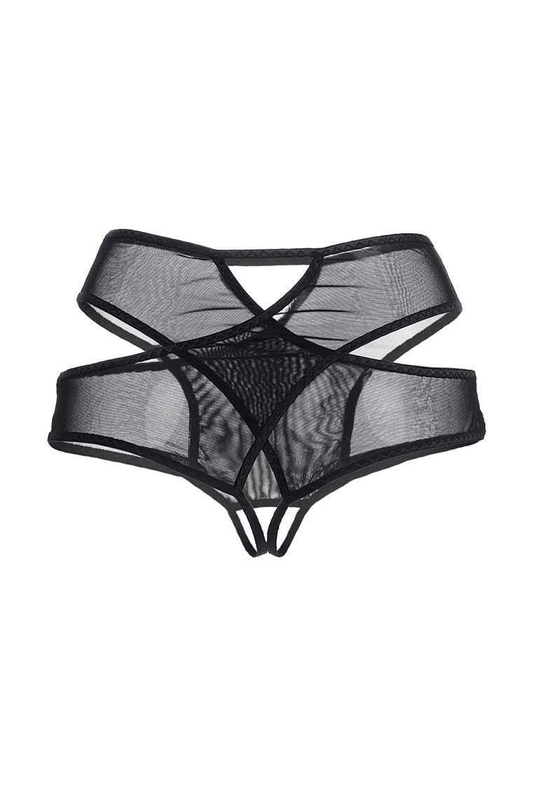 картинка Эротические трусики Waname Liberty с высокой посадкой черные (50-52) от магазина ErosMania