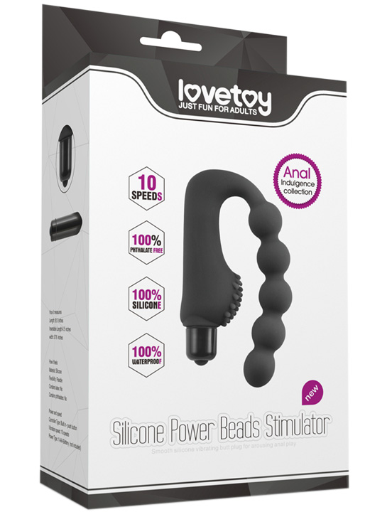картинка Анальный стимулятор Power Beads, чёрный от магазина ErosMania
