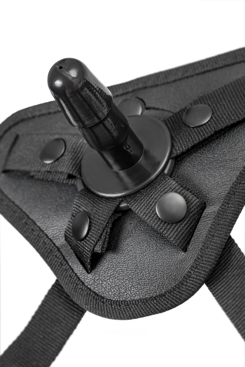 картинка Трусики для страпона TOYFA RealStick Strap-On Dylan, экокожа, черные от магазина ErosMania