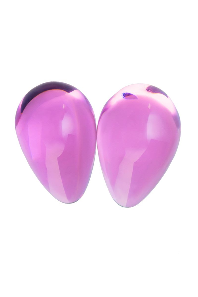 картинка Вагинальные шарики Sexus Glass, стекло, розовые, Ø 2,7 см от магазина ErosMania