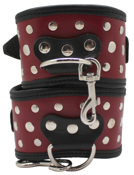 картинка Поножи фигурные, красные, размер универсальный от магазина ErosMania