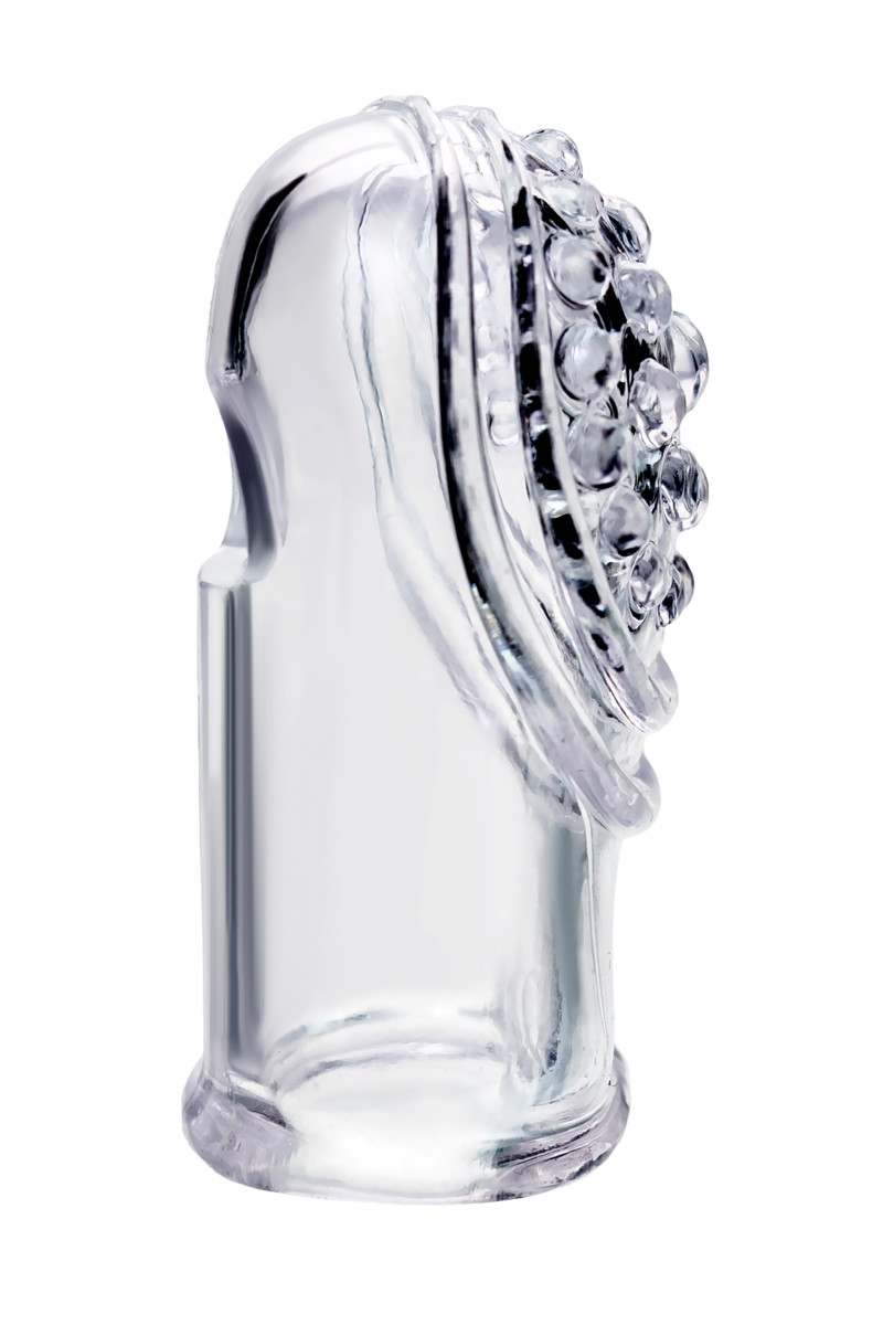 картинка Комплект насадок на палец A-toys Favi, TPE, прозрачный, 3,5 см от магазина ErosMania