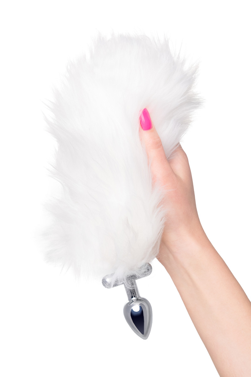 картинка Втулка со светящимся хвостом Metal by Toyfa, металл, серебристая, 25,5 см от магазина ErosMania