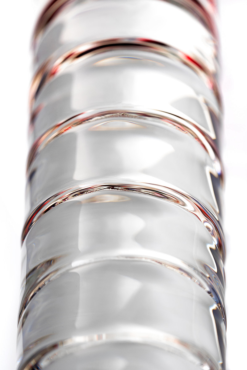картинка Двусторонний фаллоимитатор Sexus Glass, стекло, прозрачный, 22 см от магазина ErosMania