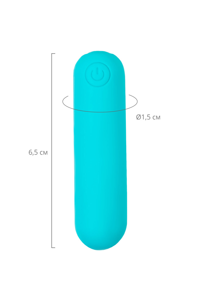 картинка Вибропуля A-toys Tnim, силикон, голубой, 6,5 см от магазина ErosMania