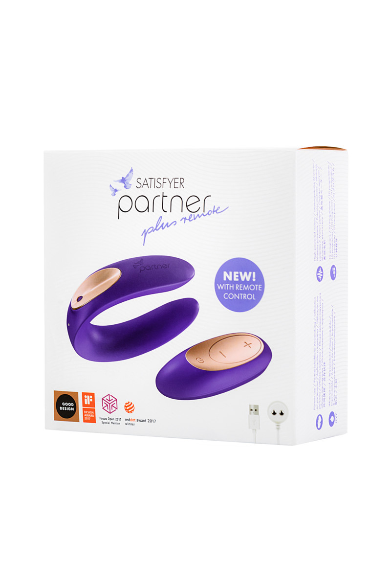 картинка Вибромассажёр для пар Satisfyer Double Partner Plus Remote от магазина ErosMania