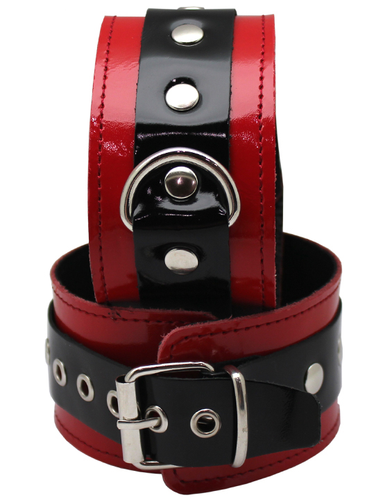 картинка Поножи узкие, лакированные, красные от магазина ErosMania