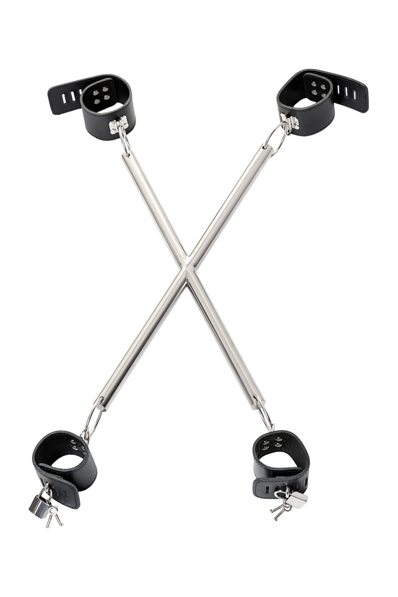 картинка Комплект бондажный TOYFA Theatre, кожа-металл, черный от магазина ErosMania