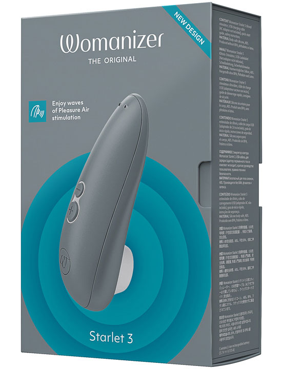 картинка Стимулятор клитора Womanizer Starlet 3, серый от магазина ErosMania