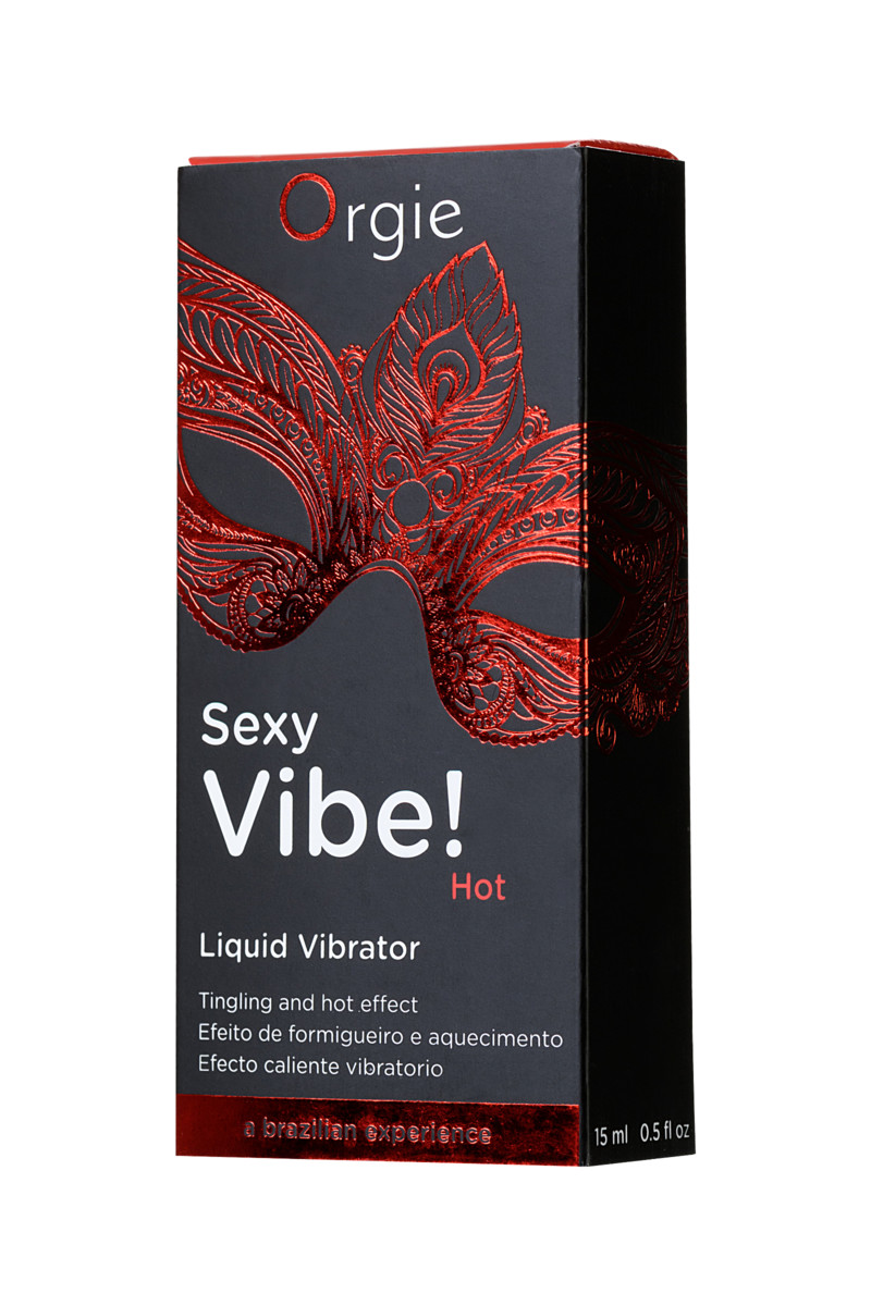 картинка Гель для массажа ORGIE Sexy Vibe Hot с разогревающим и вибрирующим эффектом, 15 мл от магазина ErosMania
