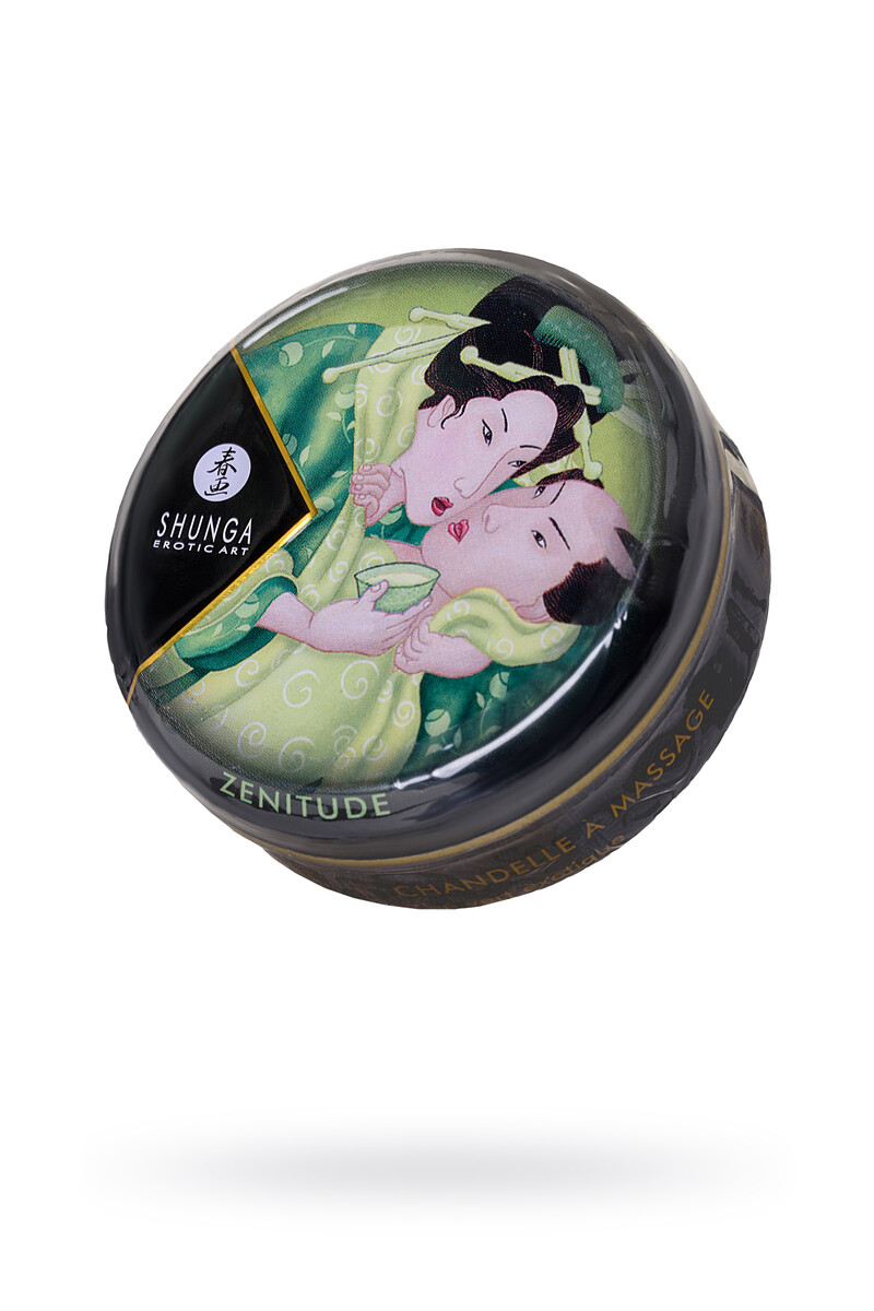 картинка Массажное аромамасло Shunga Zenitude, зелёный чай, 30 мл от магазина ErosMania
