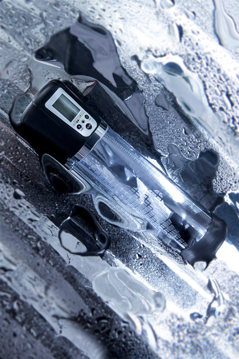 картинка Автоматическая помпа для пениса Sexus Men Expert Alrik, ABS-пластик, черная, 29 см от магазина ErosMania